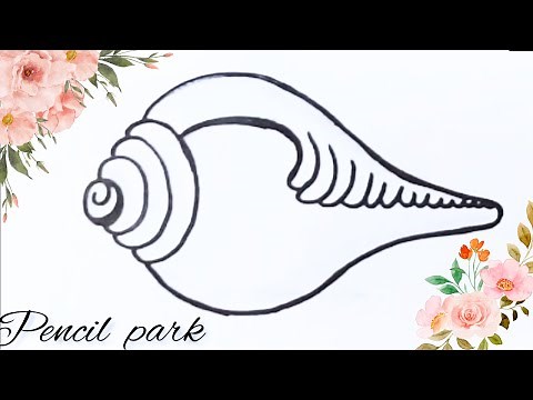 How To Draw Easy Shankh | Easy Pencil Drawing Trick | Lords shank Drawing Step By Step Tutorial #art