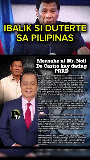 NOLI DE CASTRO MAY MENSAHE KAY DUTERTE | Words of Wisdom: Inspirational Quotes to Live By