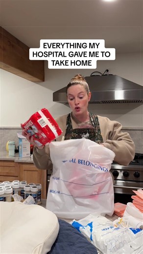 Absolutely blown away! They did not do this the first time I gave birth but wowowow so grateful! #laboranddelivery #postpartum #hospitalbag