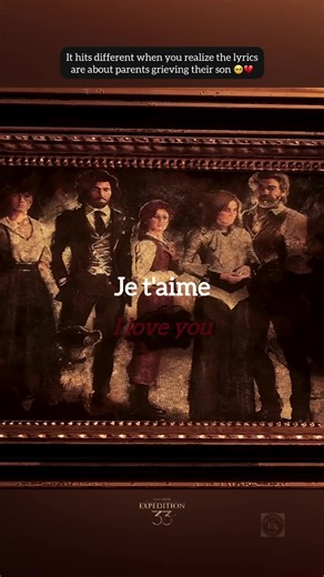 The French song Une vie à t’aimer — literally “a lifetime of loving you” — weaves images of love, loss, and memory as Renoir and Aline sing of loving someone who is no longer here. Its lyrics paint love and life as colors on a canvas that still carries echoes of the one they lost. In the game’s story, this becomes a haunting reflection of parents grieving their son — loving him in every hue, every shadow, even in the silence left behind. 🎮 - Clair Obscur : Expedition 33 (2025) #gaming #gamingre