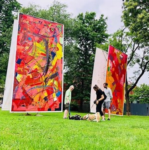 Large-Scale Art Exhibit Adds New Color To Rose Park