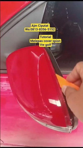tutorial on removing the VW GOLF mirror cover