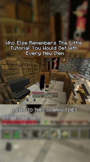 remember when minecraft had these little tutorials for everything #minecraft