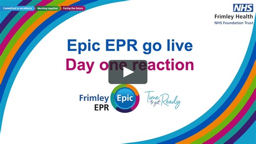 Epic EPR: the morning of go live
