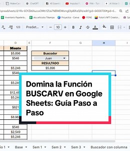 Domina la Función BUSCARV en Google Sheets