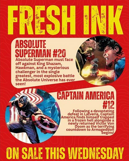 June 22, 2026 - FRESH INK - Adventures in Ink #marvel #comics