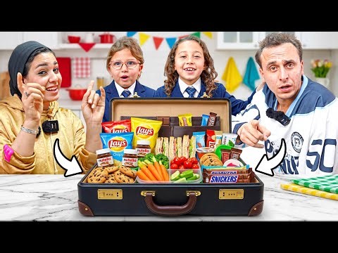We filled the biggest lunchbox with all kinds of food 🍔🍕 The result is shocking