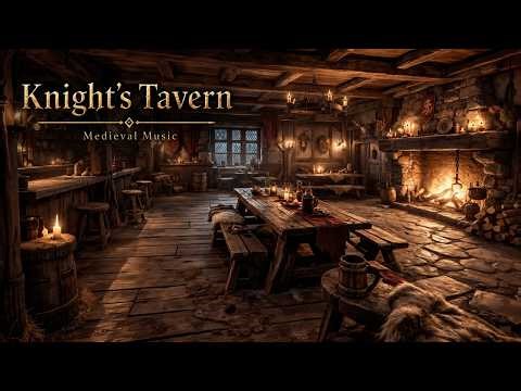 Knight’s Tavern | Arthurian Hearth | Medieval Celtic Music & Firelight