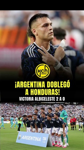 Argentina vence a Honduras 2-0 antes del Mundial