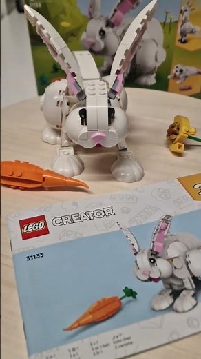 Lego Creator, 3 in 1, White Rabbit, Set Number 31133. 🐇
