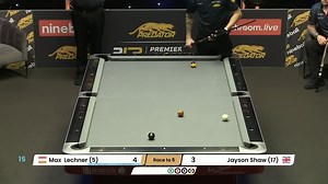 106K views · 1.3K reactions | RELIEF! Max Lechner has beaten Jayson 5-3 to secure his first win of the week at the 10th time of asking! That'll feel good for the Austrian. Predator Cues | #PremierLeaguePool | Matchroom Pool | Facebook