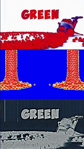 LEARN COLORS (GREEN) WITH BALLS MACHINE EFFECTS (Sponsored BY; Preview 2 Random Effects) #shorts