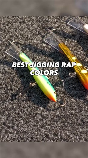 The BEST colors in Rapala’s BEST-SELLING bait! What’s your favorite Jigging Rap color? . #FishUSA #AmericasTackleShop #Rapala #JiggingRap #Walleye | FishUSA