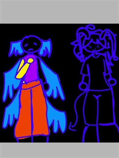 Walmart alien and being of many wings :00 #art #ocs #speedpaint #alien