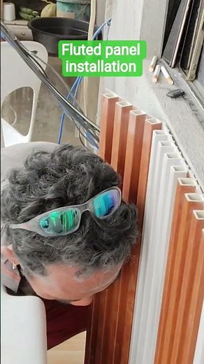 fluted panel installation