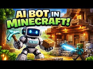 Minecraft AI Bot Helper Mod – Builds, Lights & Protects You!