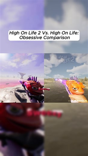 High on Life 2 vs. High on Life: Obsessive Comparison #HighOnLife2 #HighOnLife #GameComparison #GameplayComparison #FPSGames #GameTok #FYP
