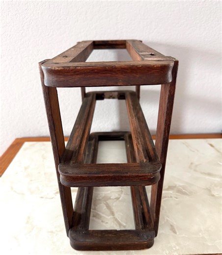 Antique Cabinet Sewing Machine Drawer Frame Wood Restoration Part