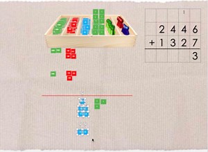 Interactive Montessori Stamp Game