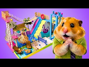 Make a Hamster Paradise 🏖️ Create a Cardboard Water Park for Hamsters