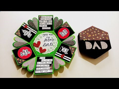 Beautiful Birthday Greeting Card for DAD | Handmade Birthday Card Idea | Tutorial