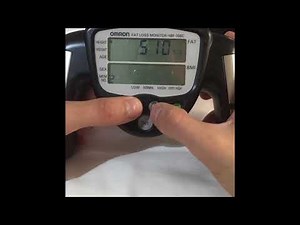 Omron HBF-306C body fat percentage monitor tutorial