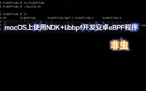 在macOS上使用NDK配合libbpf开发安卓eBPF程序
