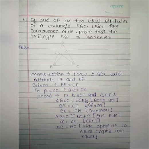 ncert class 9 math exercise 7.3 question no 4