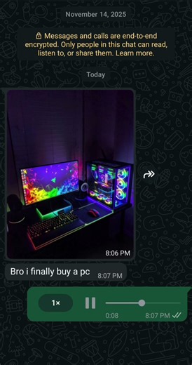 bro i am finally got a pc ☠️