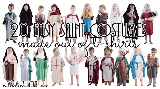 20 Easy Saint Costumes Made from T-Shirts | Catholic All Year w/ Kendra Tierney - Catholic All Year with Kendra Tierney - Formed
