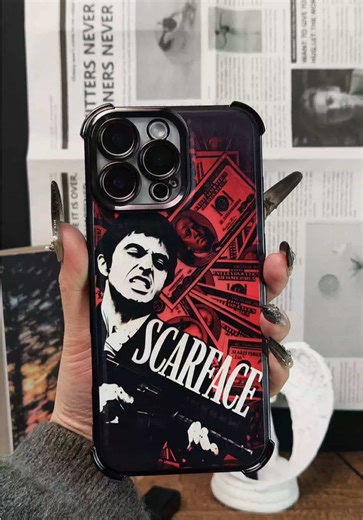 👉 Esta funda de Scarface está pesada 🔥💵 #Scarface #EstiloGangster #FundasParaCelular #ParaTi #VentaQuincenal