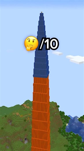 Minecraft BIGGEST Cobblestone Tower HACK 🤯 #minecraft