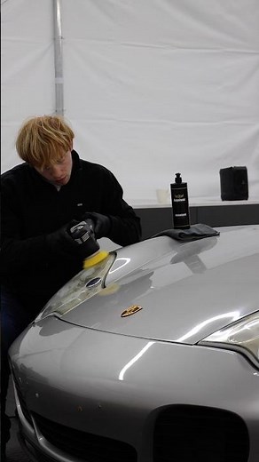 Porsche 996 headlight restoration 💡 #carcare #cardetailing #autodetailing