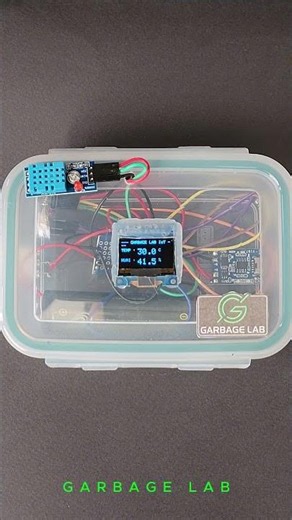 DIY Smart Thermo-Hygrometer with ESP32-C3 #shorts