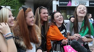 One Direction pictured backstage before emotional final gig