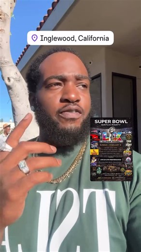 Zy The Creator on Instagram: "Pull up catch a vibe eat & watch the game on the projector screen & after party #reels #superbowl #watchparty"