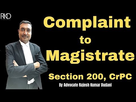 How to File complaint under section 200 of CrPC ???