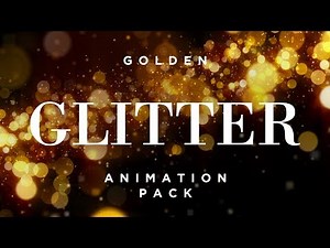 Golden Glitter Background Loops - Animation Pack