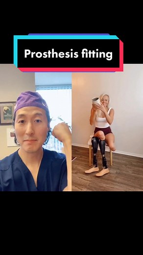 Doctor Reacts to Inspiring Amputee Prosthesis Fitting