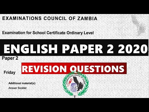 English Paper 2 2020