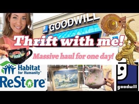 Huge Thrift Haul from Florence, SC Goodwills & Habitat Restores