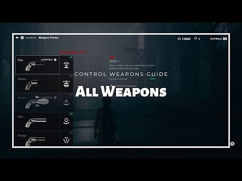 Control All Weapons List and Mods Details