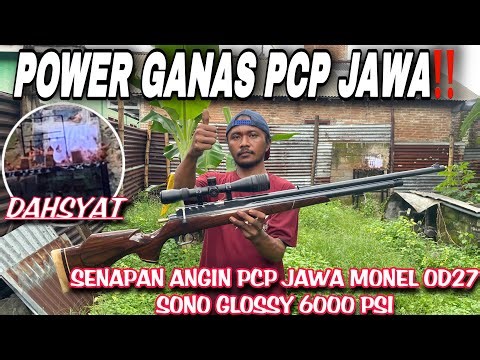 POWERFUL PCP JAVA‼️MONEL OD27 SONO GLOSSY 6000 PSI PCP AIR RIFLE