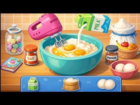 Kitchen cooking simulation game part 1 👌😘