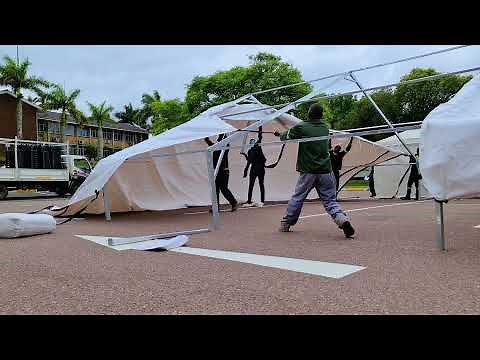 How to install a frame tent marquee - Sunbow Tents Manufacture