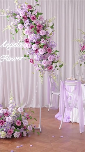 A8270 Pink Purple Hang Wisteria Table Centerpiece Flower Ball Wedding Decor #wedding #rose #flowers