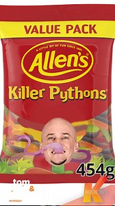 Tom thinks he's a Killer Python, what lolly would you be? #killerpython #lollies #whichone | K rock Geelong