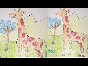 “Beautiful Giraffe 🦒 Painting | Easy & Satisfying Art Tutorial | Trending Painting Video”