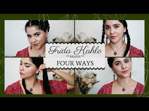 Frida Kahlo Style Braids Hair Tutorial For BEGINNERS By A BEGINNER