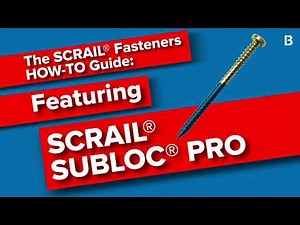 SCRAIL® SubLoc® PRO How to Guide